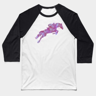 Horse Jumpimg Baseball T-Shirt
